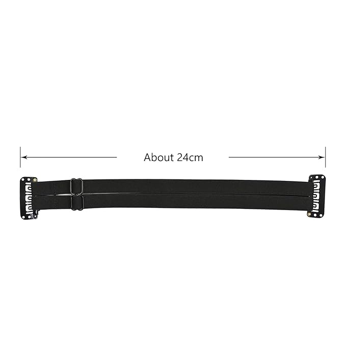 2 Pcs Facelift Bands with Clips Invisible Face Stretching Lifting Strap Adjustable Elastic Band Face Slimming Band (24cm Black Double Bands)