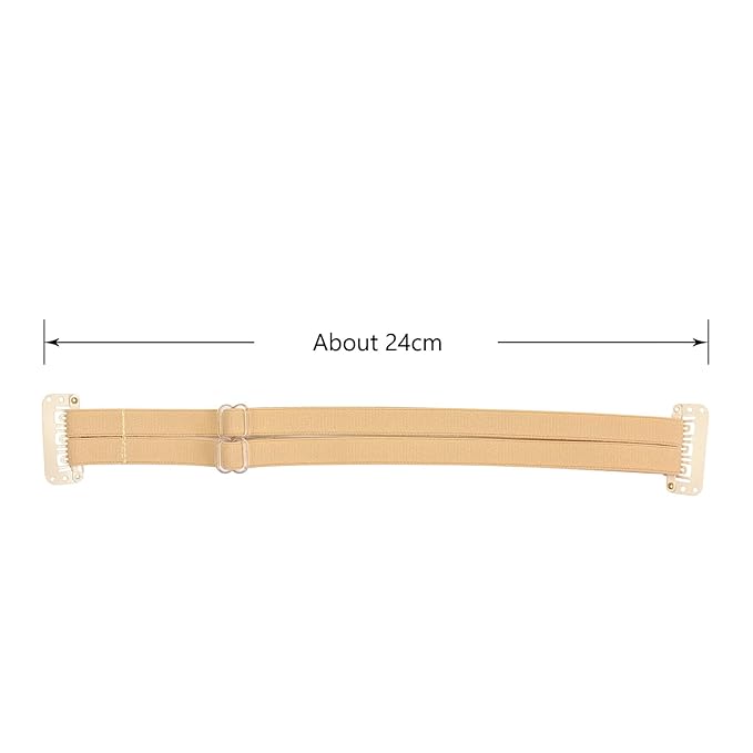 Facelift Bands with Clips - Invisible Stretching Lifting Straps, Adjustable Elastic Slimming Bands (24cm Blonde Double)