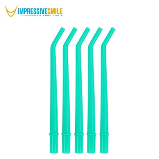 100 Dental Surgical Aspirator Green Suction Tips, 1/4 Inch Diameter, 4 Bags of 25 Tips