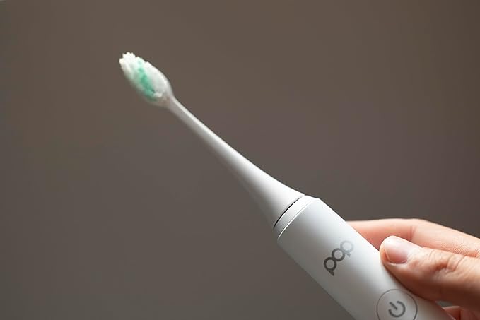 Pop Sonic Pro 2.0 Electric Toothbrush (White) Rechargeable Sonic Toothbrush with 45,000 Vibrations Per Minute & 4 Cleaning Modes for Adults & Kids with Long Lasting Dupont Nylon Bristles