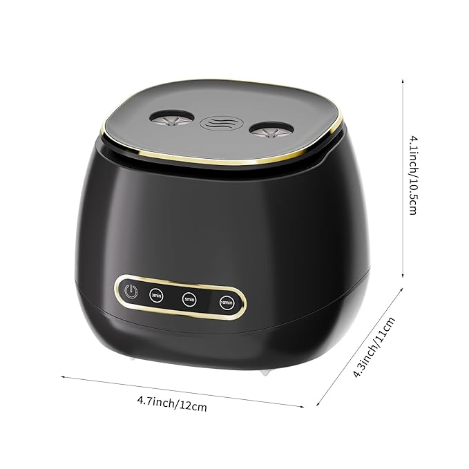 Ultrasonic Retainer Cleaner 48kHz Ultrasonic Cleaner Dental Ultrasonic Retainer Cleaner Machine Dental Cleaning Pod for Denture with Digital Timer, Dual Cleaning Mode for All Dental Appliances (Black)