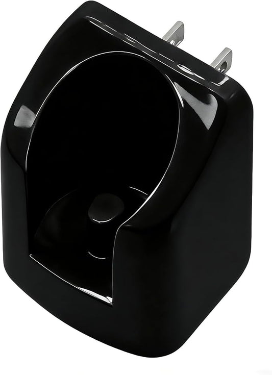 Wall Charger for Oral B Electric Toothbrush, Compatible with Oral B iO3 iO4 iO5 iO6 PRO/DB Series Inductive Charging Base Model 3757（Not Suitable for Toothbrush with Diameter Exceeding 3cm）（Black）