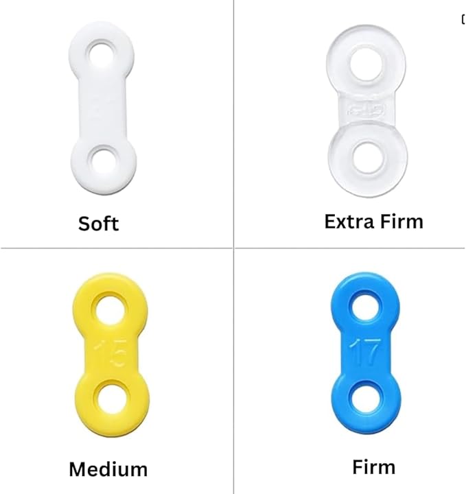 25 Pack: Replacement Straps for EMA Anti-Snoring Appliance, EMA Replacement Elastic Strap, Snore Guard Bands, Compatible with Myerson EMA Snore Appliance (Clear (Extra Firm), 13mm)