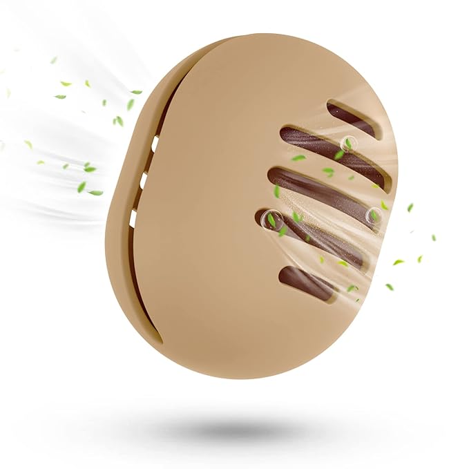 Makeup Sponge Holder, Dual-Vented Silicone Beauty Blender Holder for Travel, Shatterproof Make Up Sponge Travel Case for All Sponges Sanitary Carry, Khaki*1
