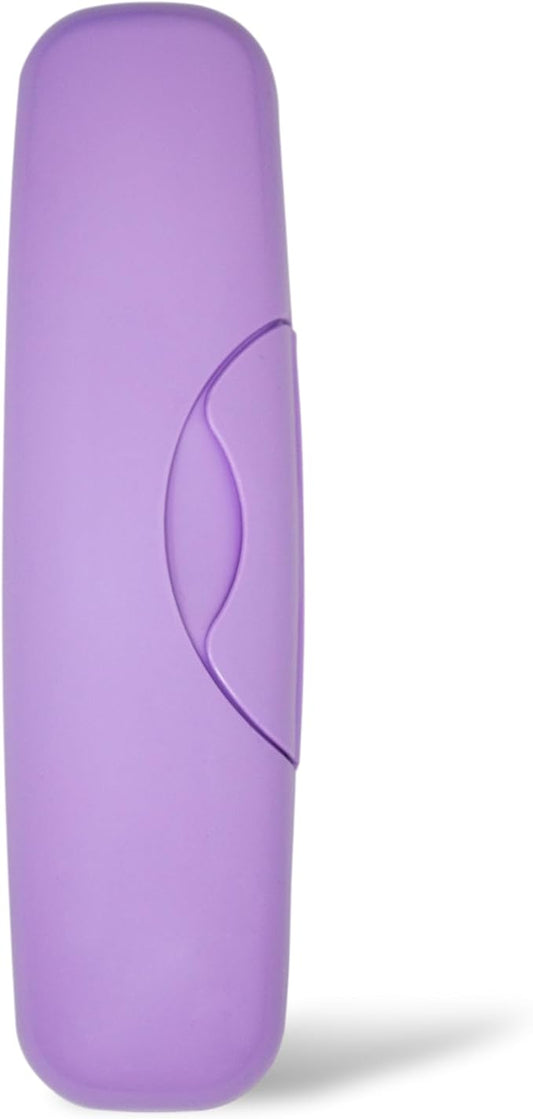 RADIUS Toothbrush Travel Case for Big Brush/Original/Scuba Brushes, BPA-Free Recycled Plastic, Portable for Bathroom, School, Home, Camping - Lavender (ONLY fits the Big Brush/Original/Flex/SCUBA)