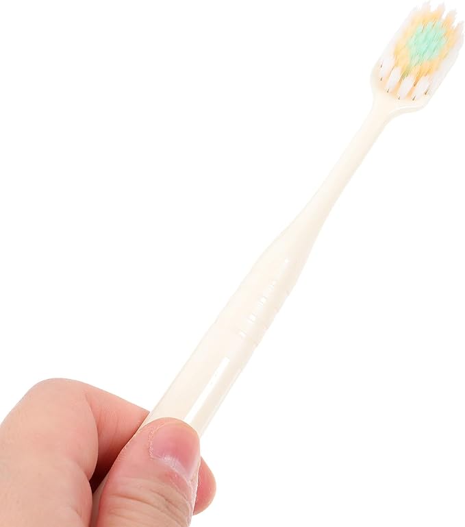 3Pcs Soft Bristle Toothbrushes Wide Thin Brush Head Extra Soft Bristles Adult Manual Toothbrushes for Home and Travel Gum Care