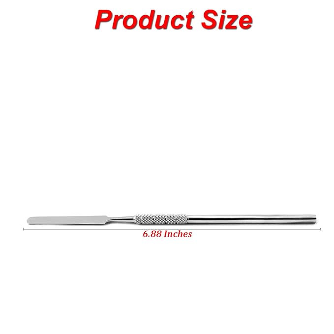 MEDSPO Professional Dental Carvers | Cement Spatula Stock Knife | Single Double End | Sculpting Wax Modeling Mixing | Lab Tools (Cement Spatula Single End)