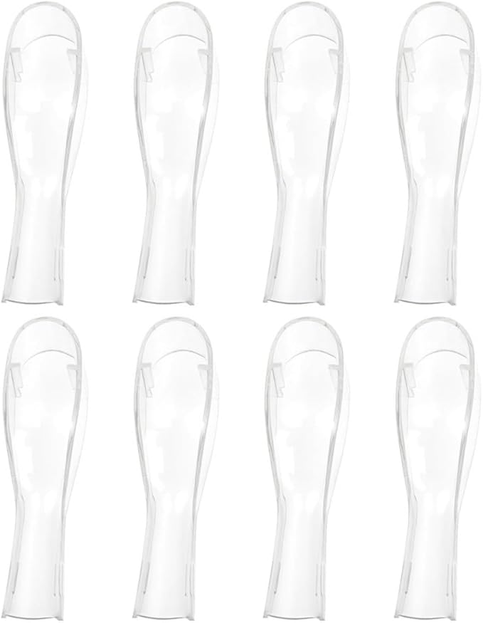 CIYODO 8pcs Plastic Toothbrush Covers for Electric Toothbrush Heads, Dustproof Caps Protective Case Set, Travel Oral Care Accessories for Adults