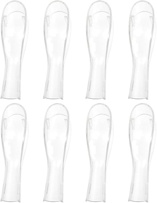 CIYODO 8pcs Plastic Toothbrush Covers for Electric Toothbrush Heads, Dustproof Caps Protective Case Set, Travel Oral Care Accessories for Adults