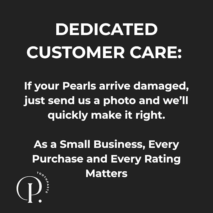 Pearl Fluoride Mint Toothpaste Tablets | Dentist Developed | Natural Whitening | Sensitivity Relief | TSA Approved | Plastic-Free | Reusable Packaging (62 Tablets)
