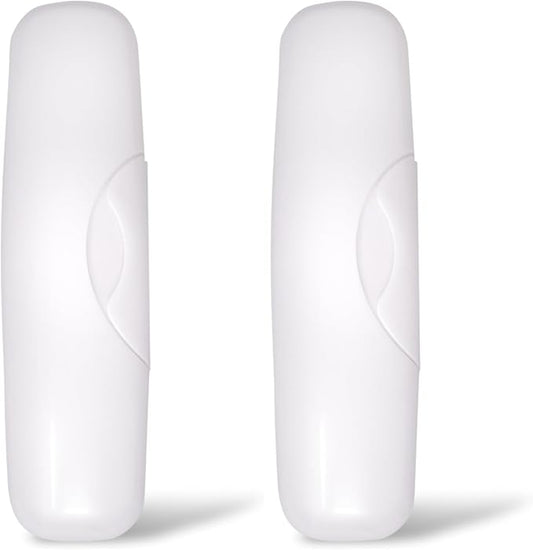 RADIUS Toothbrush Travel Case for Big Brush/Original/Scuba Brushes, BPA-Free Recycled Plastic, Portable for Bathroom, School, Home, Camping - White (ONLY fits the Big Brush/Original/Flex/SCUBA)