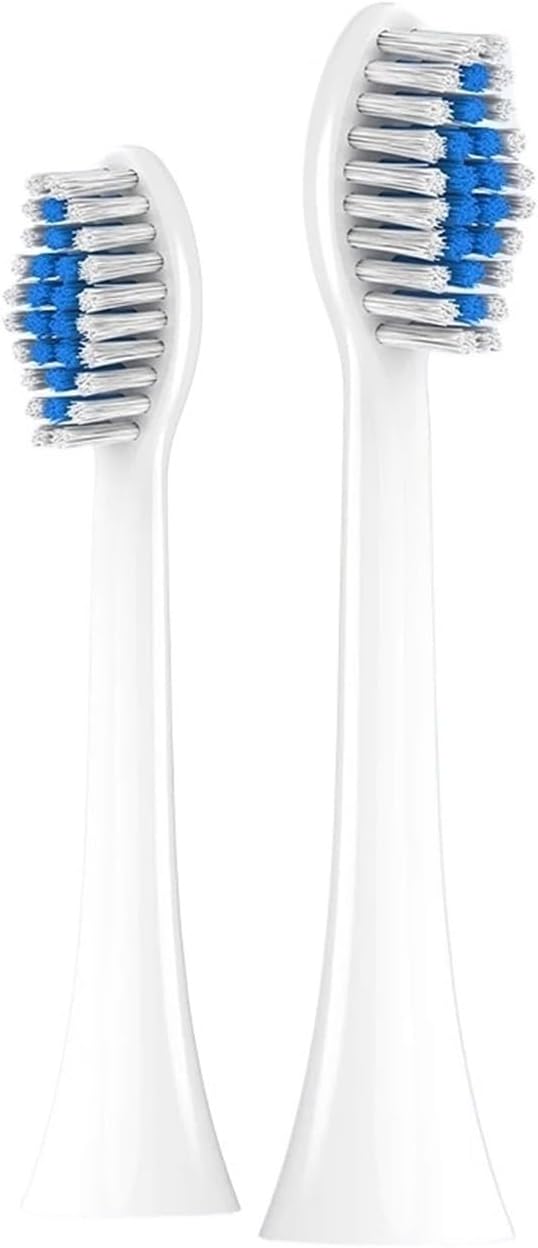 8/12/20 Pcs Soft Brush Heads ，Compatible with Philips Electric Toothbrush, Replacement Toothbrushes Head Refill for 1100 2100(White-12 Pcs)
