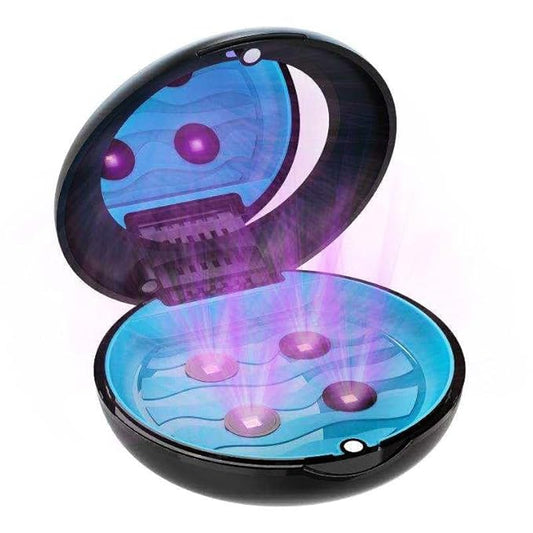 Portable UV Sanitizing Case, 360° Retainer Cleaner with UVC Light, Compact Travel Cleaning Case