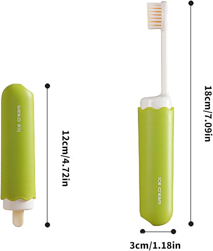 1Pc Travel Toothbrush Folding Portable Soft Small Foldable Toothbrushes for Camping Folding Toothbrushes