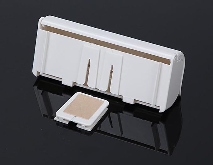 Toothbrush Holder with Cover (Ivory White)