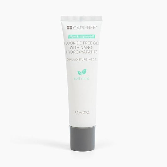 CariFree Fluoride Free Gel, Mint Flavored, Nano Hydroxyapatite Toothpaste, Neutralizes pH, Freshens Breath & Moistens Mouth, Dentist Recommended for Oral Care, (2.3 Ounce (Pack of 1), Soft Mint