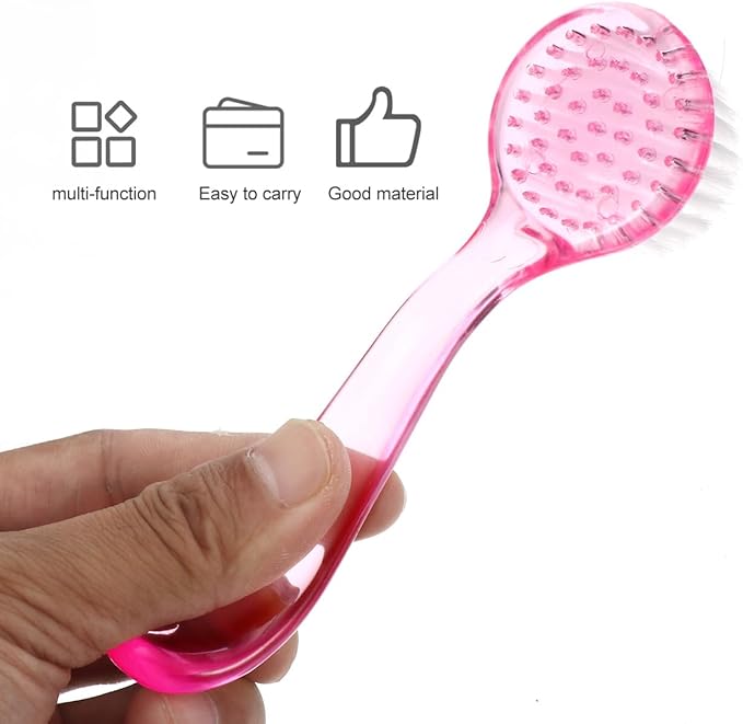 NOLITOY 10pcs Facial Cleansing Brush, Soft Bristle Exfoliator Wash Scrubbers for Skin Care Makeup Removal