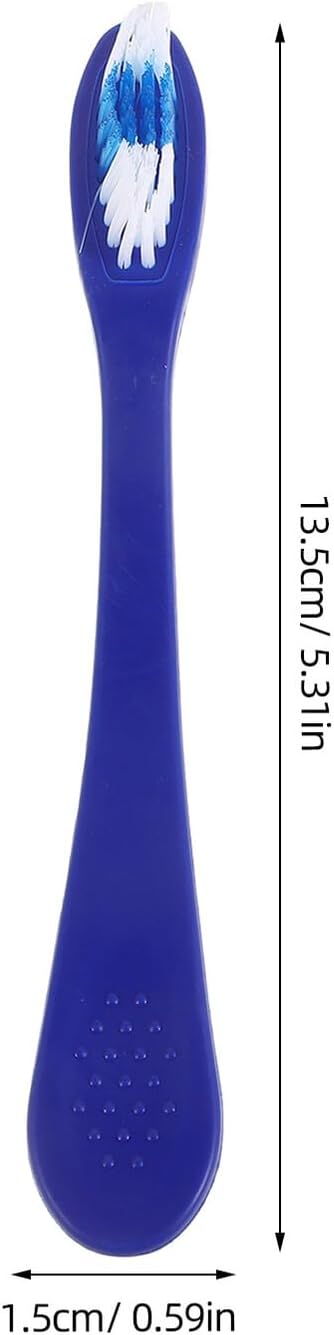 Healvian 10Pcs Small Short Handle Anti-Self- Toothbrushes 13.5Cm for Prisons Hospitals Centers Portable Travel Oral Care
