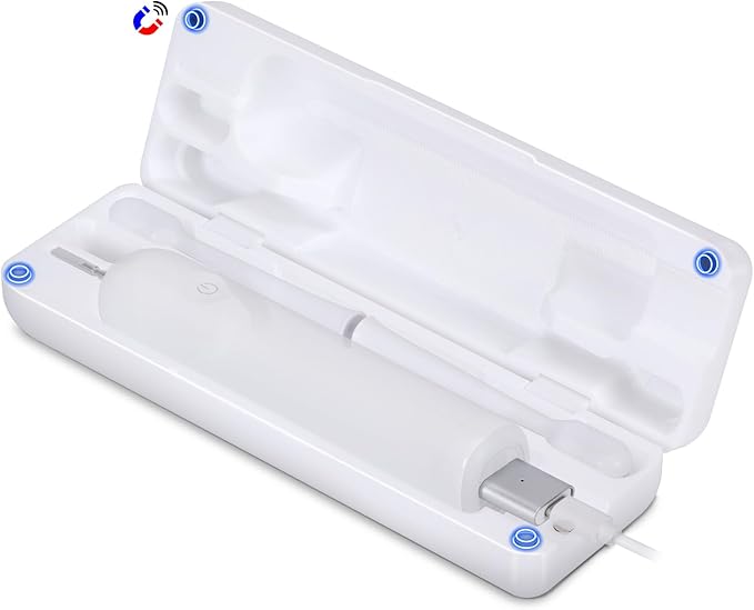 Type-C Rechargeable Toothbrush Travel Case Compatible with Laifen Wave Electric Toothbrush, Waterproof Magnetic Rechargeable Travel Powered Toothbrush Case Lightweight and Portable