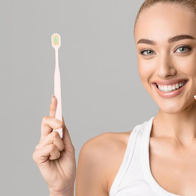 Soft Bristle Toothbrushes Wide Thin Head 9pcs Manual Toothbrushes for Home Use Gum Care Adult Oral Hygiene