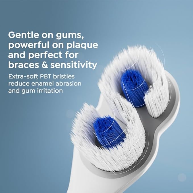 SuperMouth ULTIM8 SmartBrush™ System – Electric Toothbrush with Patented SuperBristles®, Sanitizing SmartHub®, Travel SmartCase®, Dual Sonic Modes, and Pressure Sensor – White