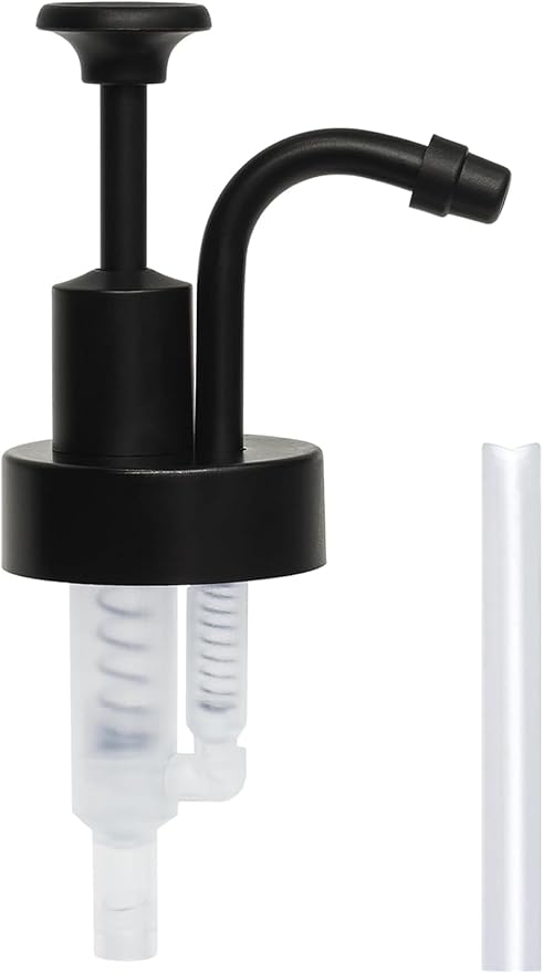 Soap Dispenser Pump Head, Replacement for 1.3in (33 mm) Neck Size Bottles, Rust Proof & Leak Proof for Soap Lotion Bottle Upcycling (Black)