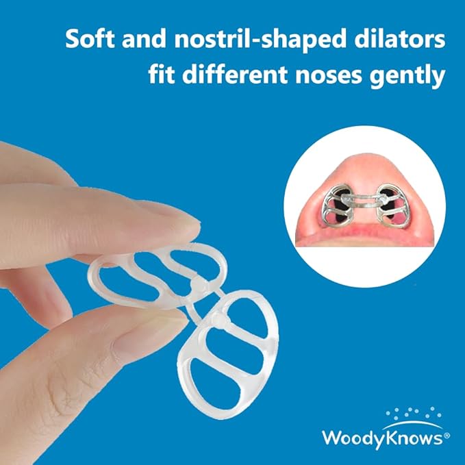WoodyKnows Super-Support Nasal Dilator, Improves Sleep and Sports Airflow, Nasal Congestion and Nose-Related snoring aid (XS 8Pack)