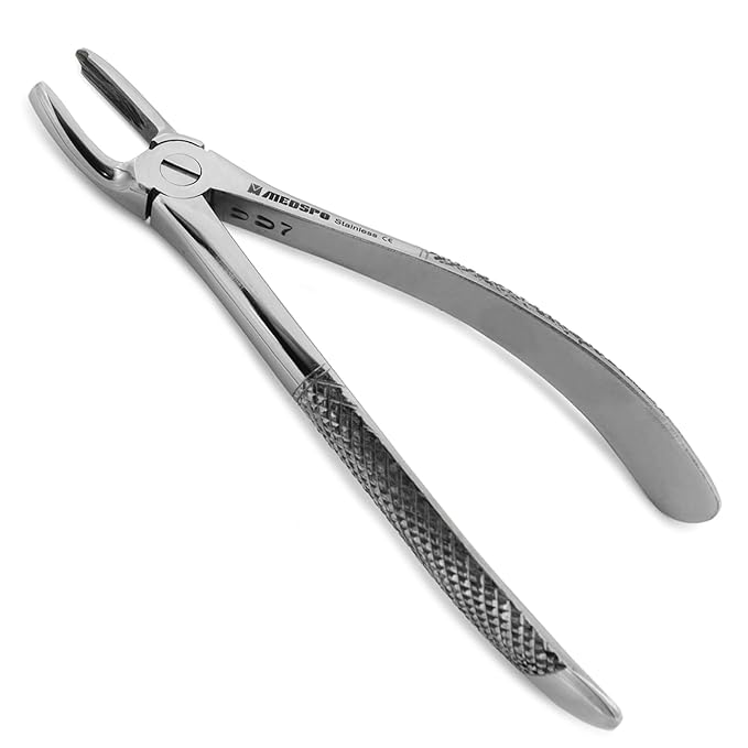 MEDSPO Professional Dental Extraction Forceps, Upper Lower Incisors, Premolars, Molars, Canines, Wisdom Teeth, Dental Tools, CE Certified (Fig. 18)