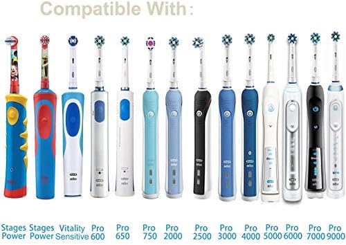 Toothbrush Holder Holder Compatible with Oral-B Electric toothbrushes handpiece, Stand for 4-Push-on Brushes