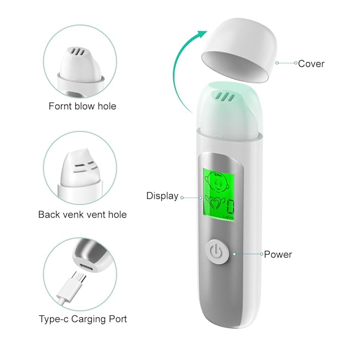 Bad Breath Breathalyzer, Halitosis Monitor, Upgraded Bad Breath Tester Intelligent Analysis for Health