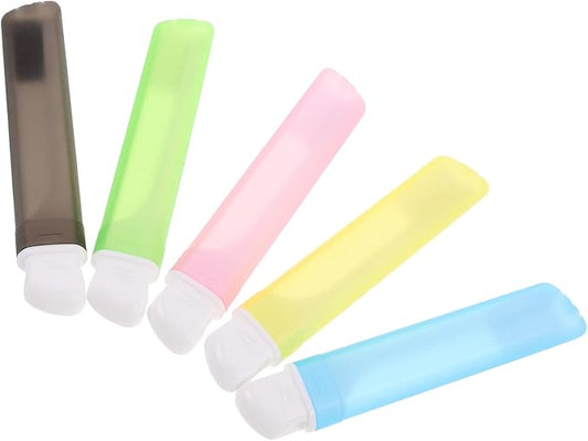 Foldable Travel Toothbrush Kit 5pcs with Soft Bristles Compact Portable Toothbrush Set for Business Trips Family Hiking Oral Care