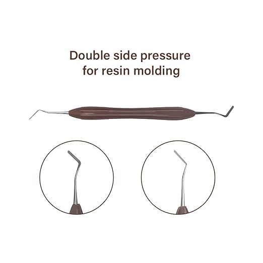Dental Composite Resin Filling Spatula, YOUYA DENTAL 1PC Resin Filled Restorative Instrument Filler Silicone Handle Spatula Aesthetic Restoration Resin Filler Dentist Tools Dentistry Tools Non-Slip