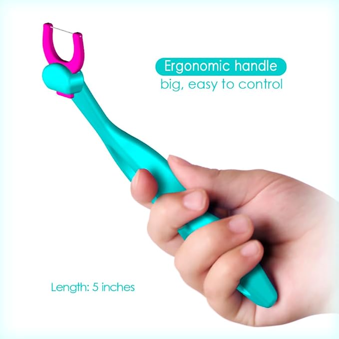 T.Smile Kids Evolutionary Clean Dental Flosser Refill Heads, Child-Sized, Fluoride Free, for Ages 3+, (140 Biodegradable Refills, Handle Not Included)