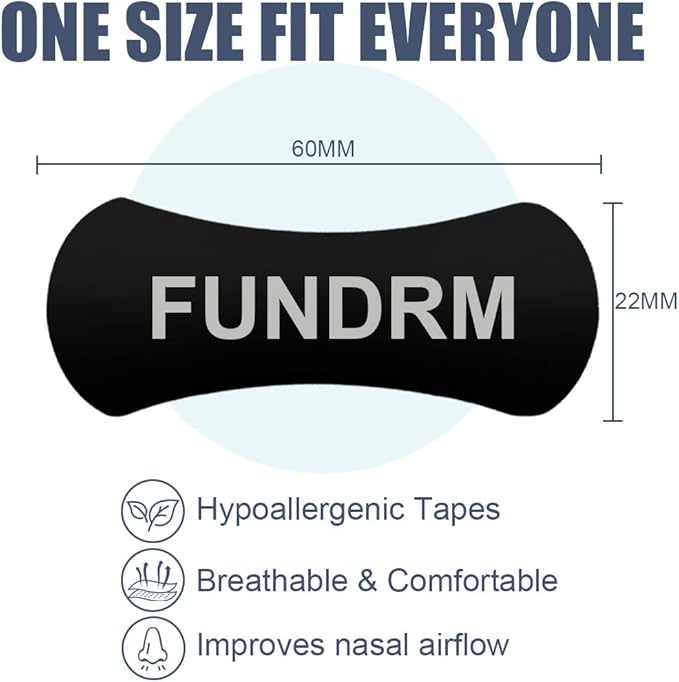 Nasal Strips for Anti Snoring for Men, Women Nose Tapes for Breathing Increased Airflow Nasal Congestion Nose Adhesive for Improve Sleep Patches On Sensitive Skin (30 Pack)