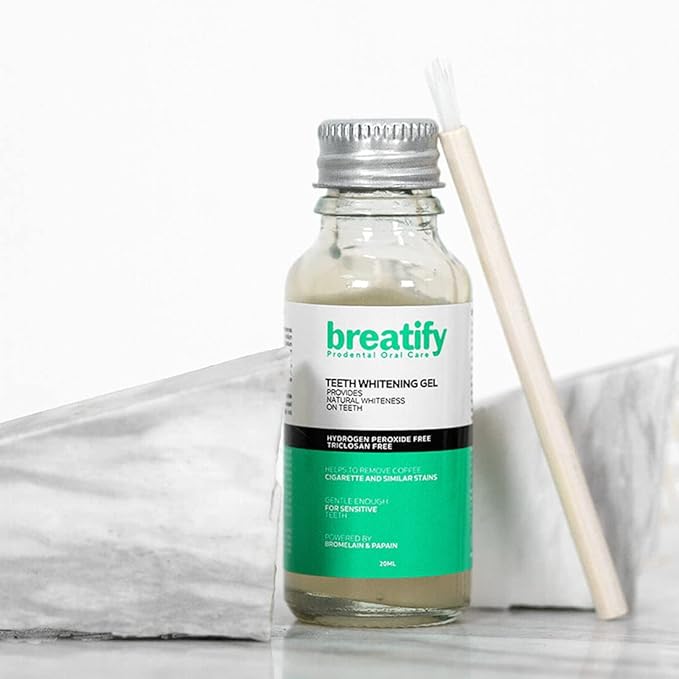 Teeth Whitening Gel, Natural Whiteness, Effective, Painless, No Sensitivity, Easy to Use, Removes Stains and Yellowing on The Teeth, 0.67 Fl Oz