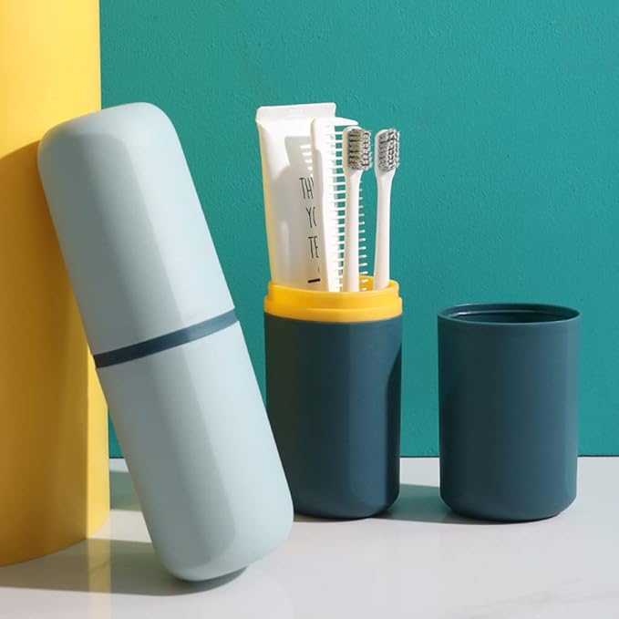 1 Pcs Travel Toothbrush Holder Plastic Toothbrush Travel Case Portable Toothbrush Holder for Travel Normal Toothbrush Electric Toothbrush Container for Traveling Business Camping Daily Uses