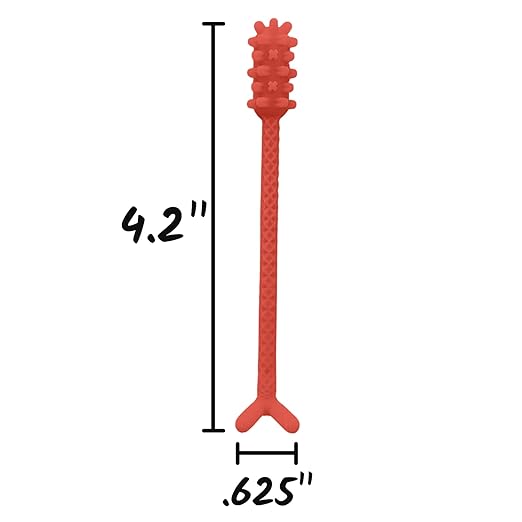 V3 (Denture Adhesive Removing Toothbrush) (Red)