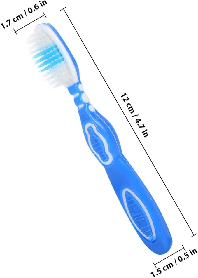 WOFASHPURET 10Pcs Prison Use Toothbrushes Small Soft Bristle Short Handle Manual Toothbrushes Bulk Set for Oral Hygiene and Travel