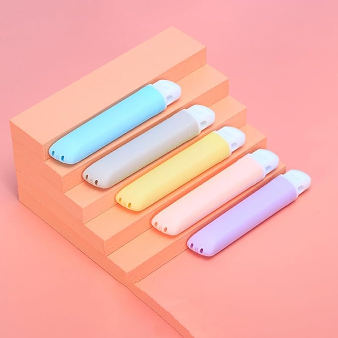 GOOHOCHY Professional Soft Bristle Toothbrushes 5pcs Portable Travel Toothbrush Set Convenient Wear-Resistant Daily Tooth Brush for Household Oral Care Random Color Random Color