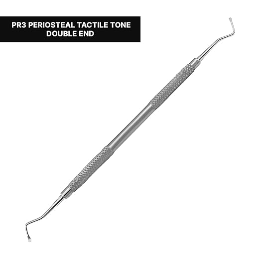 Periosteal Elevators Dental Surgical Instruments lab Work, German Grade Stainless Steel, (PR3 Periosteal Tactile Tone Double End)