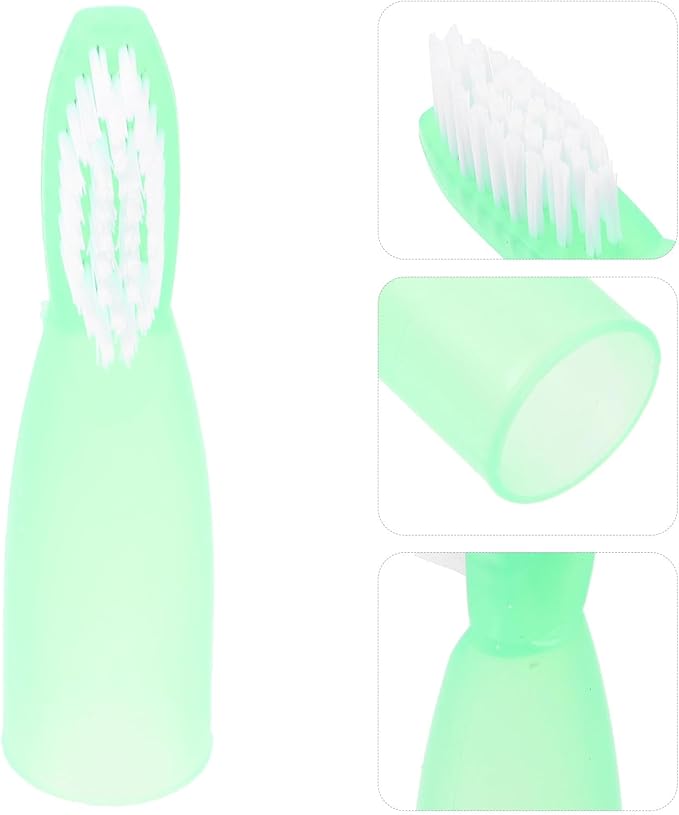 Abaodam 10pcs Soft Bristled Mini Toothbrushes with Short Handle for Detention Use, Portable Oral Cleaning Brushes, Anti-self- Design in Light Green for Personal Hygiene