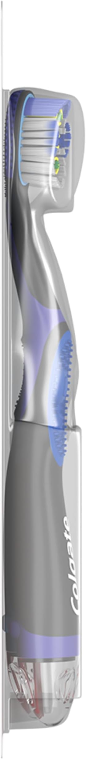 Colgate 360 Vibrate Deep Clean Battery Operated Toothbrush Pack, Disposable Electric Toothbrush with 1 AAA Battery Included, Whole Mouth Clean, 24 Pack