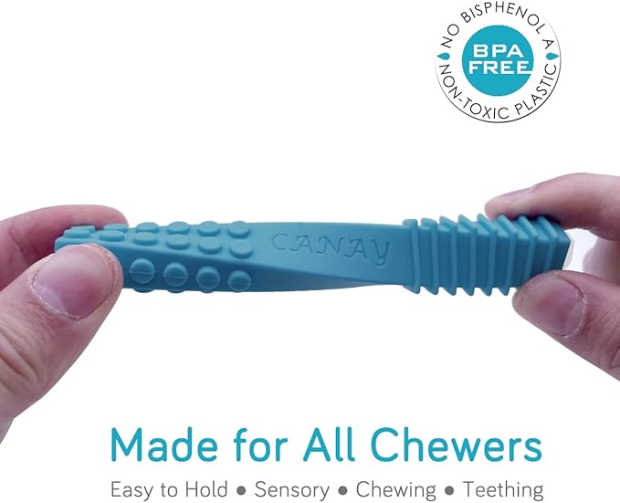 Xtra Tough Sensory Chew Stick Toys (5 Pack) - Designed for ADHD, Autism, SPD, Oral Motor Stimulation, Special Needs - Extra Tough Sensory Oral Motor Chew Tool (Toughest - Aggressive Chewer)