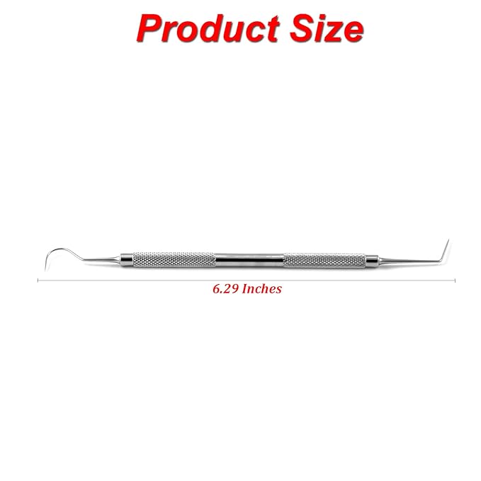 MEDSPO Professional Dental Probes | William Who | Explorer Root Canal Spreader Scaler | Mouth Mirror Tartar Remover | Dental Instruments (Probe 6 Double Ended)