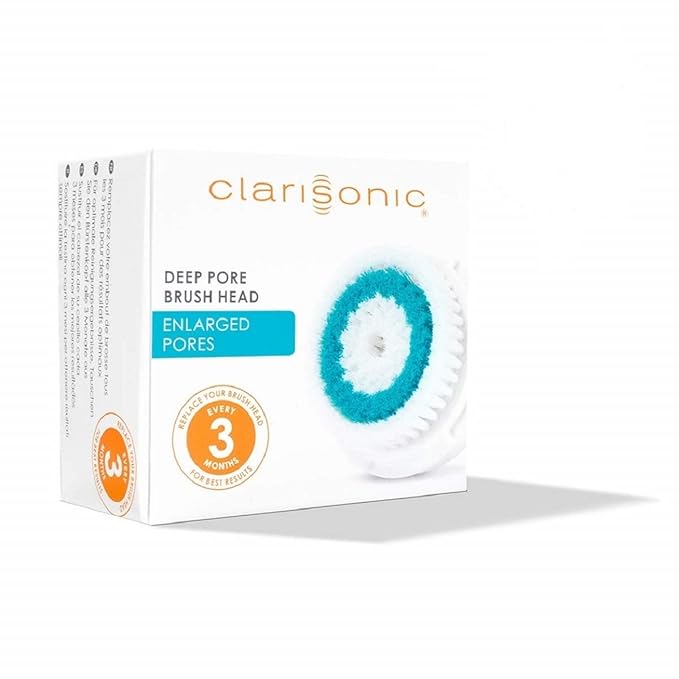 Clarisonic Facial Cleansing Brush Head Replacement for Mia 1, Mia 2, Mia Fit, Alpha Fit, Smart Profile Uplift, Deep Pore, 6 Count