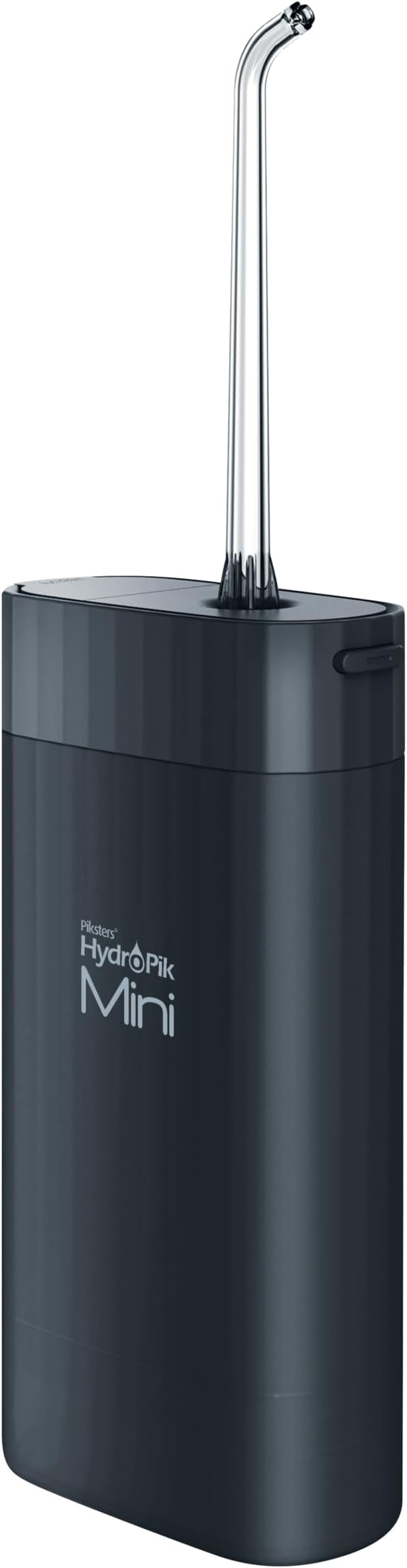 Piksters HydroPik Mini Water Flosser for Travel – Portable Cordless Oral Irrigator with USB-C Charging, 3 Pressure Modes & 2 Tips, Compact & Lightweight for On-The-Go Dental Care, Black