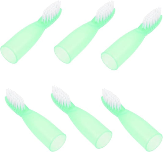 Abaodam 10pcs Soft Bristled Mini Toothbrushes with Short Handle for Detention Use, Portable Oral Cleaning Brushes, Anti-self- Design in Light Green for Personal Hygiene