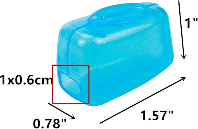 50Pcs Toothbrush Cap Covers Toothbrush Head Protector Case for Travel or Home,Clear-White