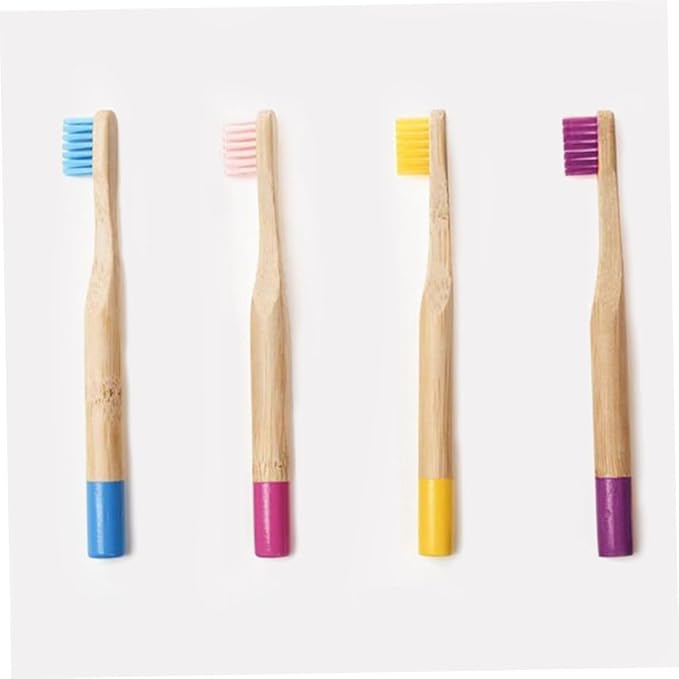 Homoyoyo 6PCS Toothbrush with Colorful Ergonomic Handles Soft Bristles for Gentle Oral Hygiene Environmentally Friendly Toothbrushes
