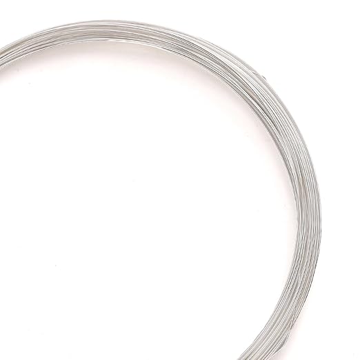 Silver Plated Wire 0.4mm 10 Meters Bead Cord for Bracelet Necklace Charm Beading Jewelry Making Findings